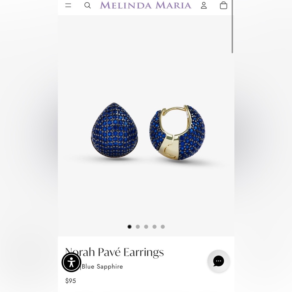 Melinda Maria Norah Pavé Earrings